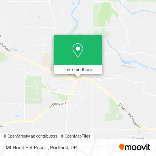 Mt Hood Pet Resort map