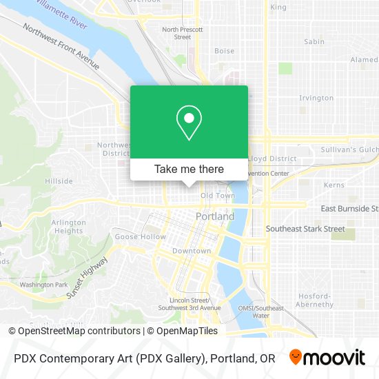 Mapa de PDX Contemporary Art (PDX Gallery)