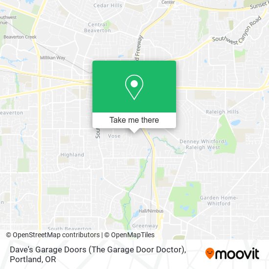 Dave's Garage Doors (The Garage Door Doctor) map