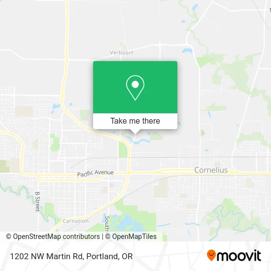 Mapa de 1202 NW Martin Rd