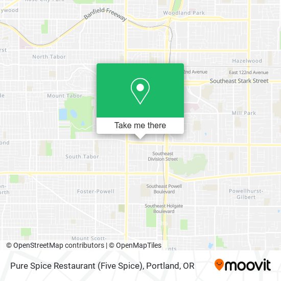 Mapa de Pure Spice Restaurant (Five Spice)