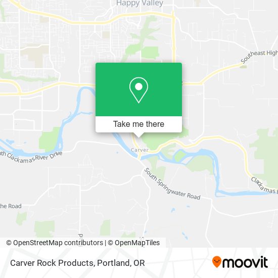 Carver Rock Products map