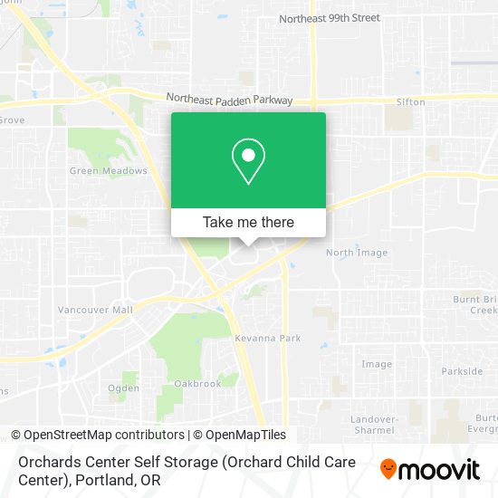 Orchards Center Self Storage (Orchard Child Care Center) map