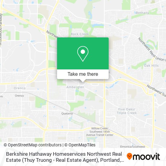 Berkshire Hathaway Homeservices Northwest Real Estate (Thuy Truong - Real Estate Agent) map