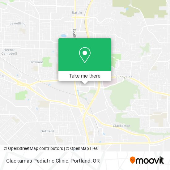 Clackamas Pediatric Clinic map