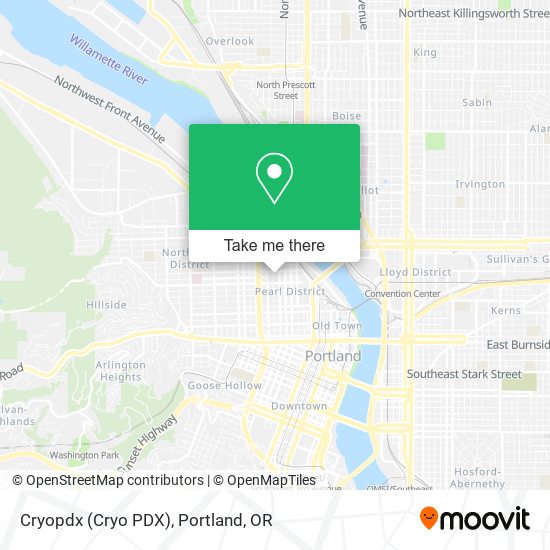 Mapa de Cryopdx (Cryo PDX)