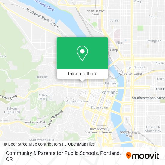 Community & Parents for Public Schools map