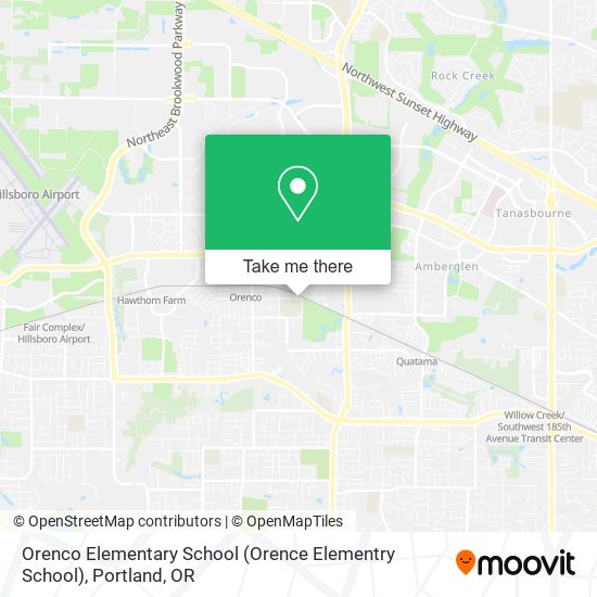 Mapa de Orenco Elementary School (Orence Elementry School)