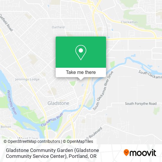 Mapa de Gladstone Community Garden (Gladstone Community Service Center)