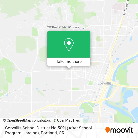 Corvallis School District No 509j (After School Program Harding) map