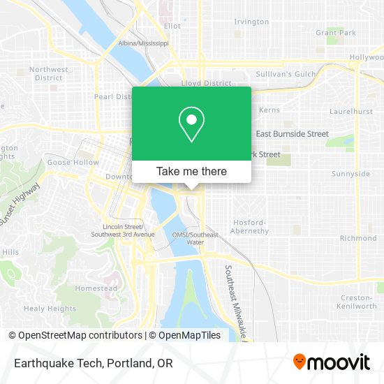 Earthquake Tech map