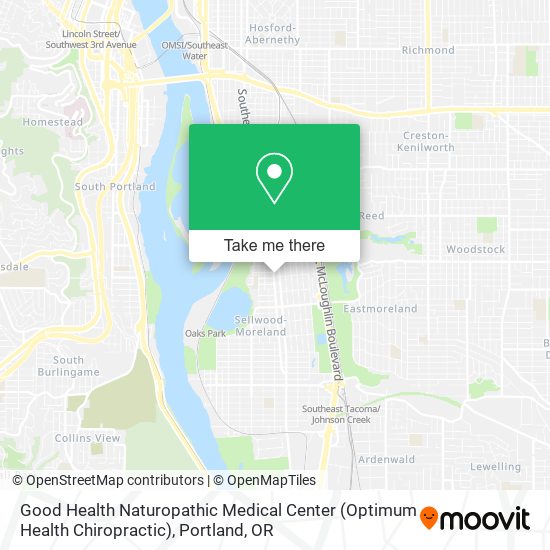 Mapa de Good Health Naturopathic Medical Center (Optimum Health Chiropractic)