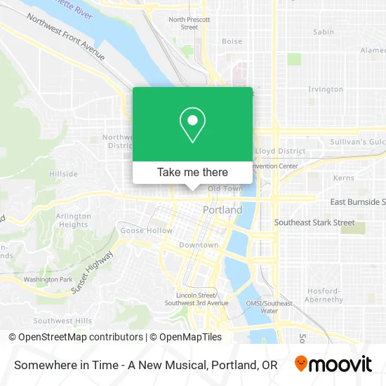 Mapa de Somewhere in Time - A New Musical