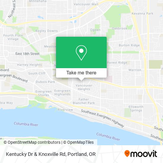Mapa de Kentucky Dr & Knoxville Rd