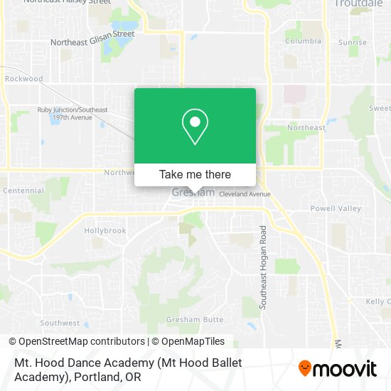 Mapa de Mt. Hood Dance Academy (Mt Hood Ballet Academy)