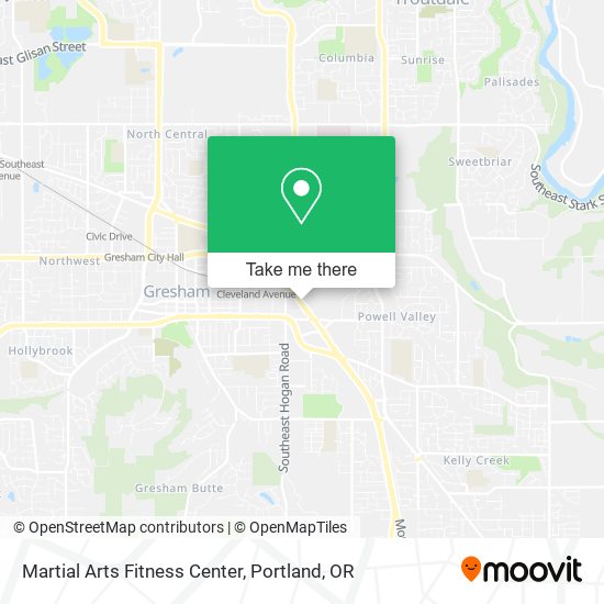 Mapa de Martial Arts Fitness Center