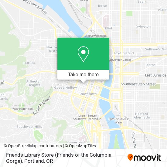 Mapa de Friends Library Store (Friends of the Columbia Gorge)