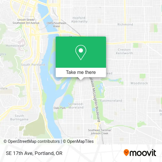 Mapa de SE 17th Ave