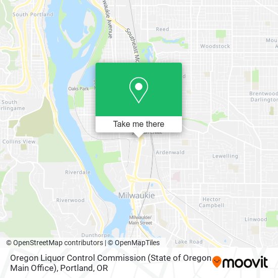 Mapa de Oregon Liquor Control Commission (State of Oregon Main Office)