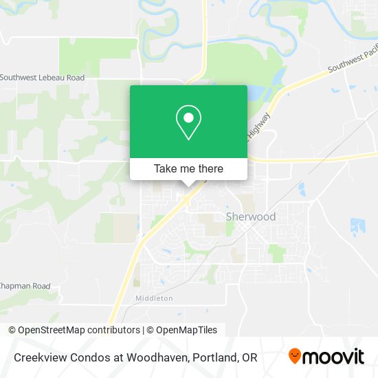 Mapa de Creekview Condos at Woodhaven