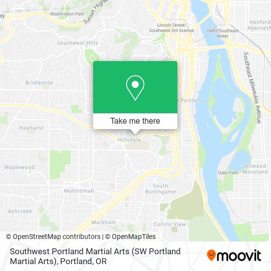 Mapa de Southwest Portland Martial Arts