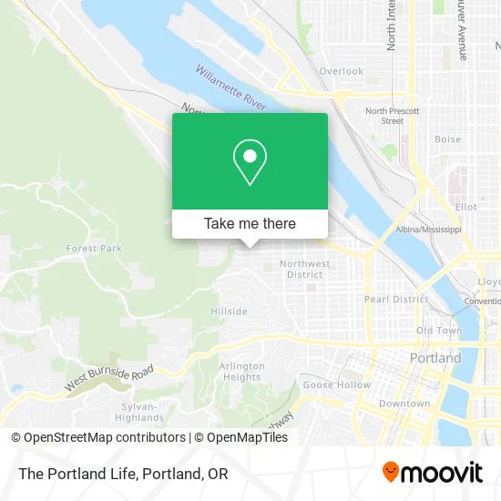 The Portland Life map