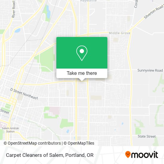 Carpet Cleaners of Salem map