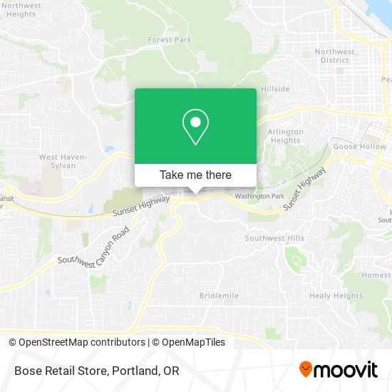 Mapa de Bose Retail Store