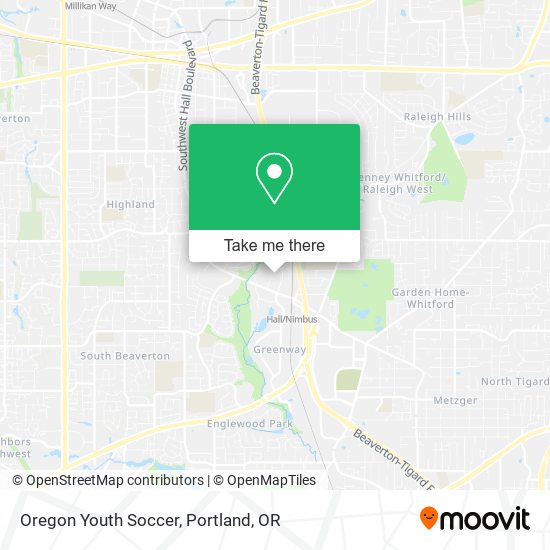 Oregon Youth Soccer map