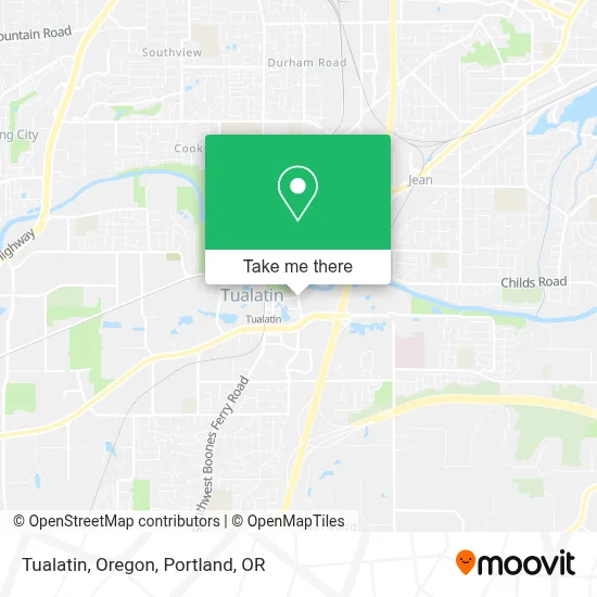 Tualatin, Oregon map