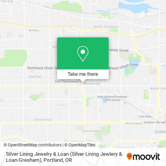 Silver Lining Jewelry & Loan (Silver Lining Jewlery & Loan-Gresham) map