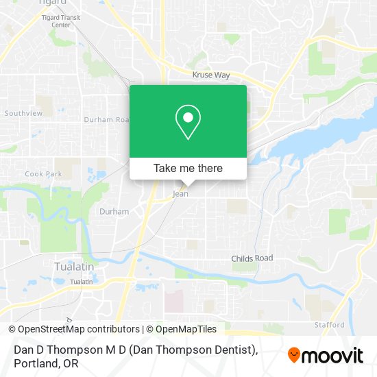 Dan D Thompson M D (Dan Thompson Dentist) map