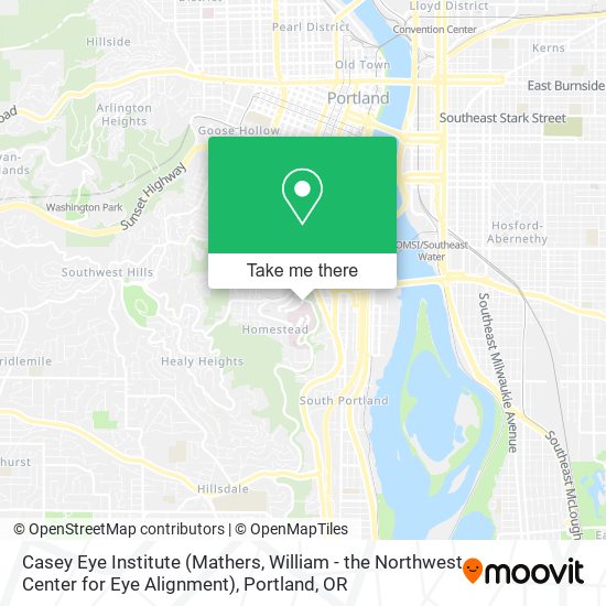 Mapa de Casey Eye Institute (Mathers, William - the Northwest Center for Eye Alignment)
