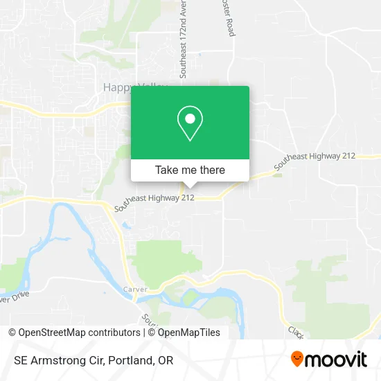 Mapa de SE Armstrong Cir