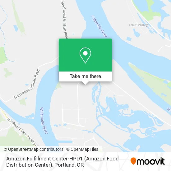 Mapa de Amazon Fulfillment Center-HPD1 (Amazon Food Distribution Center)