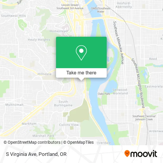 S Virginia Ave map