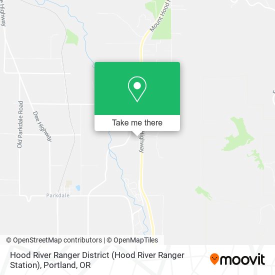 Hood River Ranger District map