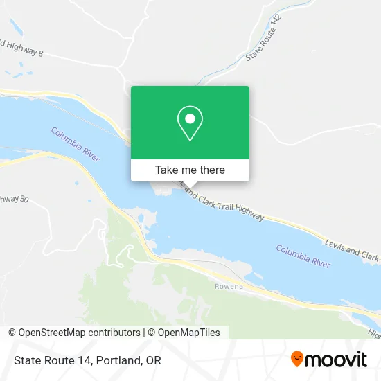 State Route 14 map