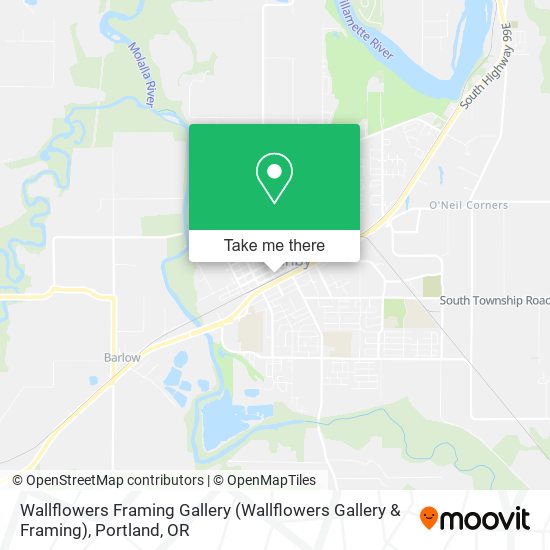 Wallflowers Framing Gallery map