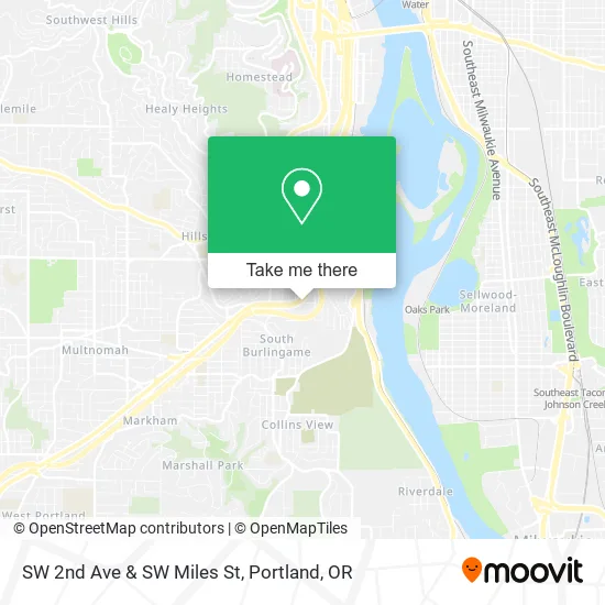 SW 2nd Ave & SW Miles St map