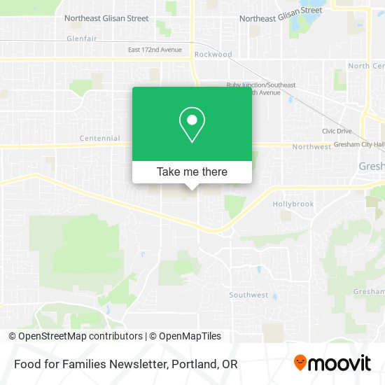 Food for Families Newsletter map