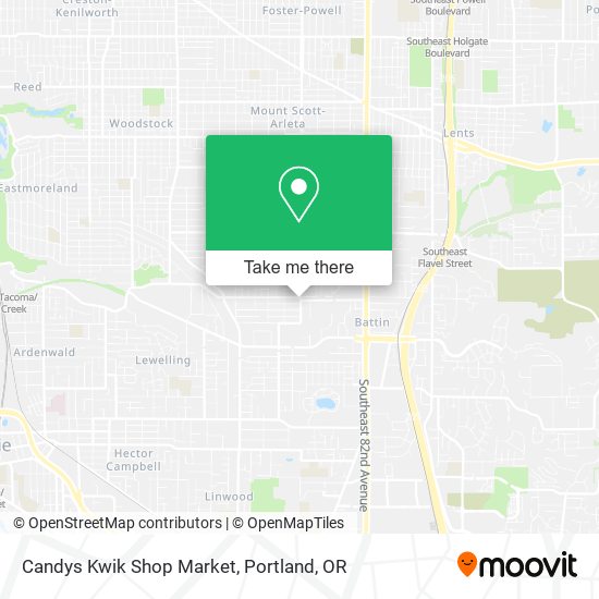 Candys Kwik Shop Market map