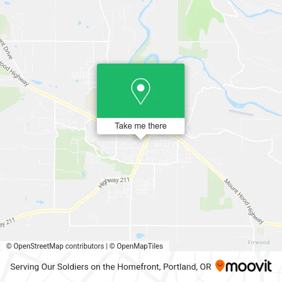 Mapa de Serving Our Soldiers on the Homefront