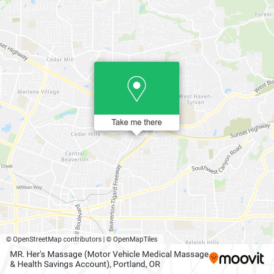 Mapa de MR. Her's Massage (Motor Vehicle Medical Massage & Health Savings Account)