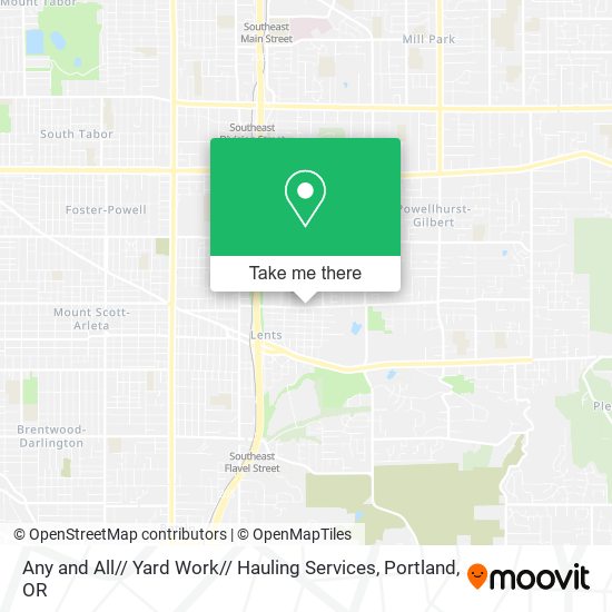 Mapa de Any and All / / Yard Work / / Hauling Services