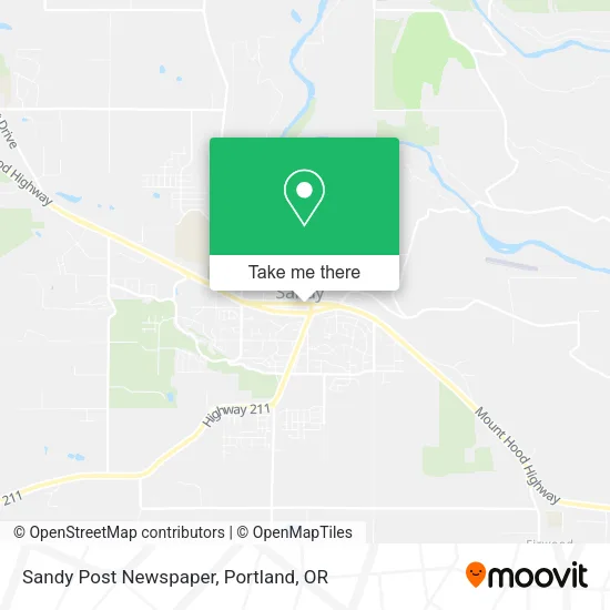Sandy Post Newspaper map