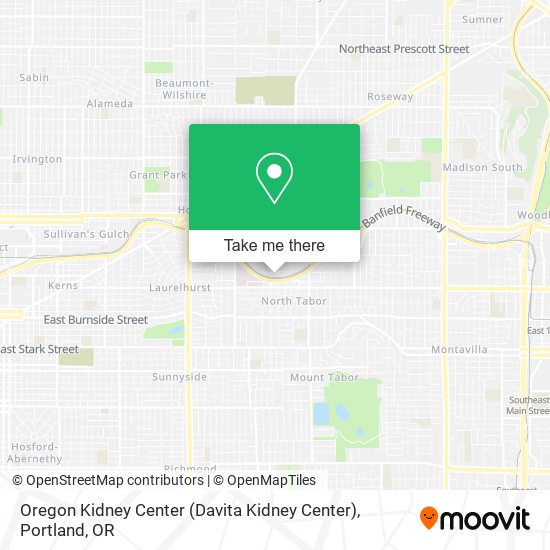 Mapa de Oregon Kidney Center (Davita Kidney Center)