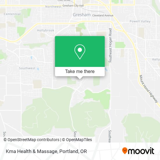 Kma Health & Massage map