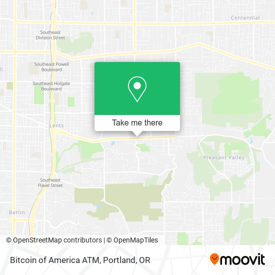 Bitcoin of America ATM map