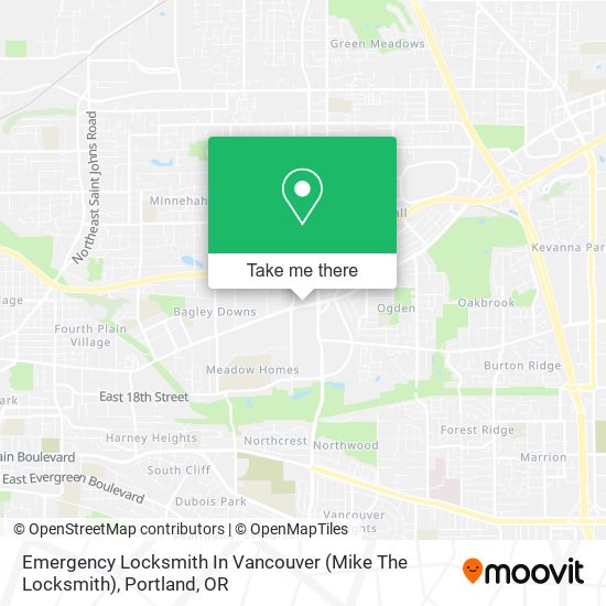 Emergency Locksmith In Vancouver (Mike The Locksmith) map